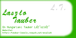 laszlo tauber business card